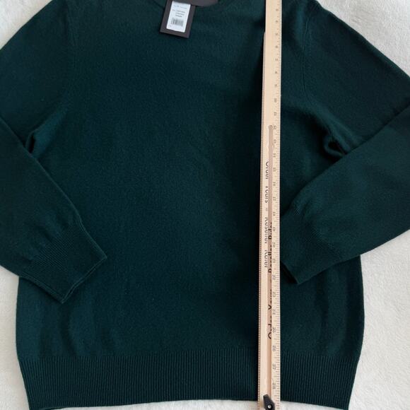 Naadam 100% Cashmere Sweater Mens XL Pine Green Knit Crewneck Luxury Pullover - Picture 13 of 13